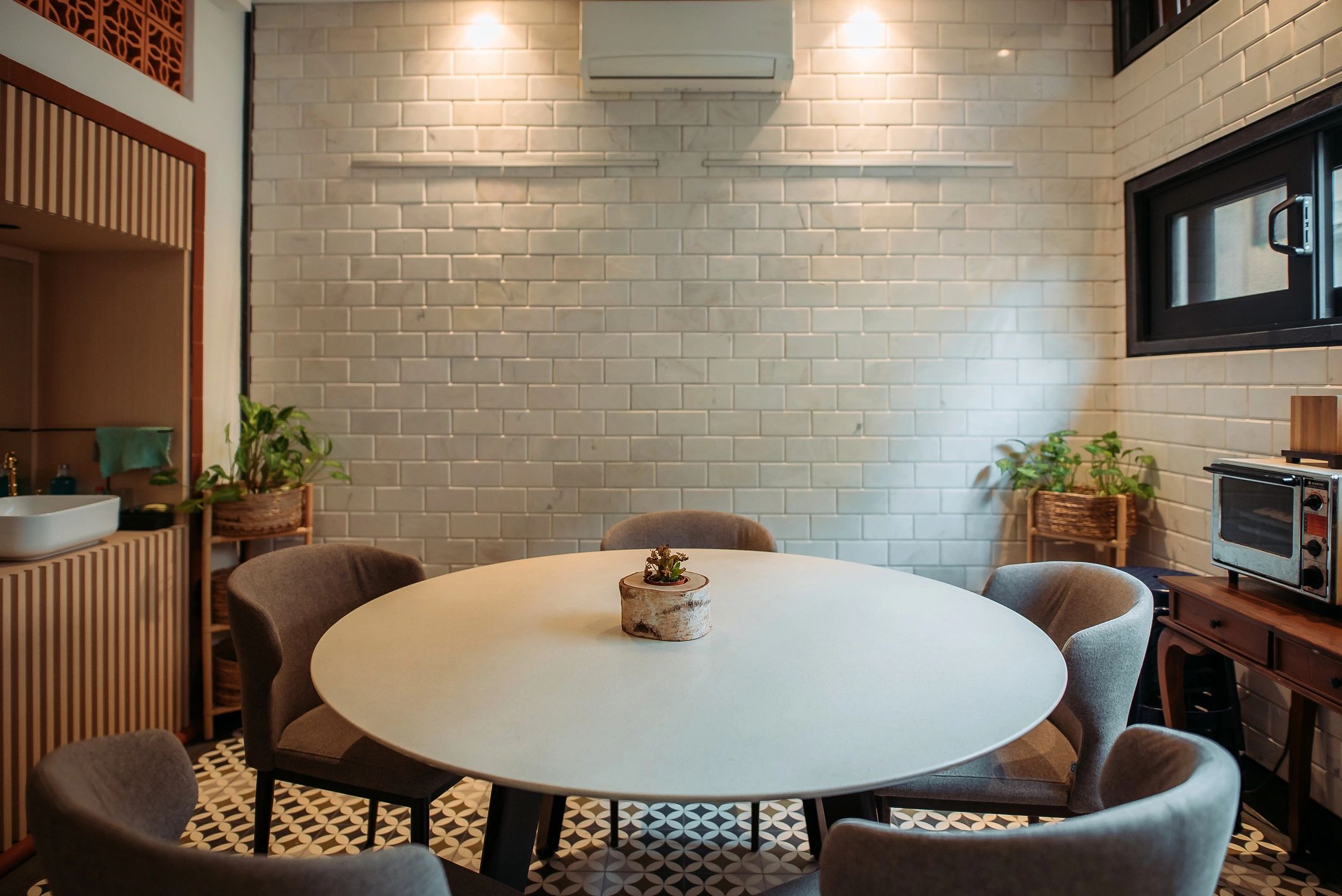 Elegant event table and chair setup for a rental showcase